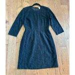 J.crew black lace crewneck dress size 6 Photo 7