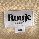 Rouje Paris Azia Mohair Blend Cable Knit Cardigan Buttercream Size 42 US Sz 10 Photo 5