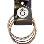Faux Pearl 4pc Bangle Set Bracelets Jewelry Everyday Gold Photo 0