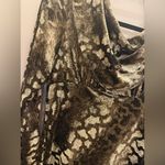 Hand made velour leopard print maxi dress size medium Brown Photo 4