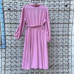 Vintage 70s Pink shirred V Photo 1