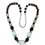 Women's Vintage Bakelite Necklace Beads 30 Inch Jewelry Bohemian Accessories Brown Photo 6