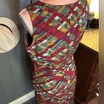 Kathie Lee Vintage Sleeveless “Woven” Pattern Dress Medium Photo 4