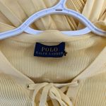 Polo Ralph Lauren Womens Dress 4 Pleat Fit Flare Short Sleeve Midi Butter Yellow Photo 6