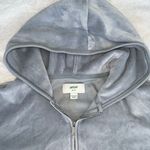 Aerie  velvet light blue cropped jacket Photo 2