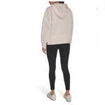 DKNY  Women's Tech Ottoman Cream Ribbed Zip Up Jacket Hoodie,Size XXL,NWT Photo 4