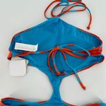 Fabletics NWT Blue Orange Floral Geo Cutout One-Piece Swimsuit Size Medium Photo 6