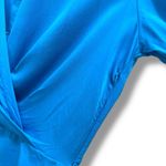 Anthropologie NWOT Fore Turquoise Blue Long Midi Wrap Dress - Size Small Photo 5