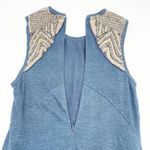 Anthropologie Chloe Oliver Womens Dress XS Boho Beaded Linen Festival Indie Retro Fairy Grunge Photo 6