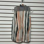 Vera Wang Simply Vera Shirt Women XS White Button Up Striped Hi Low Preppy Photo 3