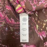Athleta  Pink and Brown Paisley silkblend Long Sleeve Dress Photo 4