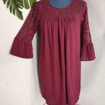 Nordstrom  Lace Top Bell Sleeve Boho Dress Photo 0