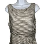 Bailey44 BAILEY‎ 44 Gobi Desert Cream & Black Sleeveless Rayon Bodycon Dress EUC Large Photo 2