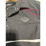 Harley Davidson Women’s Performance Fast Dry Mesh Accent Shirt size medium Black Photo 2