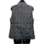 Christopher & Banks Christopher Banks Black/Gray Puffer Vest Zip Up Sleeveless Size L Zip Pockets Photo 3
