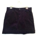 Chelsea and Violet NEW NWT CHELSEA VIOLET Eggplant Plum Purple Corduroy High Waisted Mini Skirt 28 Photo 1