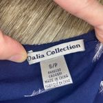 Dalia Collection Womens  Blue Feather Print Blouse - S Photo 5