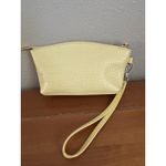 Sharif‎ 1827 Designed in New York Double Jaguar Logo Yellow Leather Wristlet Photo 1