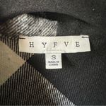 HYFVE Black And White Plaid Back Fringe Shacket Women's Sz Small Western Photo 1