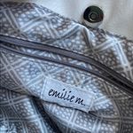 Emilie M NWT Floral Navy and White Shoulder Bag. Blue Photo 9