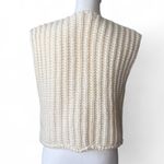 Chunky Knit Sweater Vest Gold Size M Photo 3