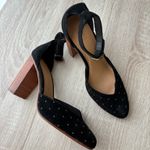 Soludos Collette Studded Black Suede Stucked Heel Size 7.5 Photo 3