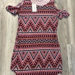 No Comment Pink Geometric Mini Dress Photo 5