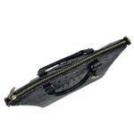 Brahmin  Large Duxbury Satchel Bag Nocturnal Melbourne Black Leather Croc Photo 5