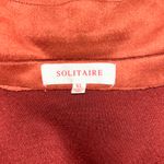 Solitaire Anthropologie Sleeveless Cardigan Jacket Women’s XL Soft Faux Suede Photo 3