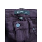 Liverpool Madonna Size 2/26 Petite Dark Plum Aubergine Zip Up Stretch Pants Purple Photo 2