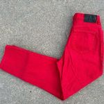 Vintage 90s red high rise taper leg mom jeans Size 28 Photo 1