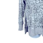 Aerie NWT Oversized Desert Grey Leopard Fleece Pullover Size Small Cozy Photo 5
