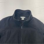 Natural Reflections Fleece Jacket Size Medium Black full zip mock neck Photo 2