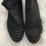 Seychelles  Size 7 Black Reunited Snake Skin Suede Leather Heeled Booties Photo 8
