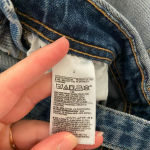 Old Navy EUC | women’s ripped distressed medium wash denim overalls — size 2 Photo 9