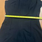Banana Republic Women's Black Contrast Stitch Fit & Flare Sleeveless Dress Sz 0 Photo 3