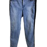 Ecru #513  THE LOS FELIZ Velvet Stripe Jeans Photo 1