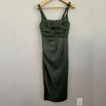 La Ligne Toni Dress‎ Size XS Linen Blend Green Photo 3