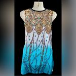Alberto Makali  Leopard and Blue Gradient Tank Top Photo 2