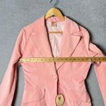 Split Personality Corduroy Blazer Women S Pink Collared Lined Fairycore NEW READ Photo 5