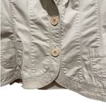 Coldwater Creek Shaped Blazer Jacket Cream Tan Size 10 Photo 3