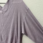 Free People  South Side Thermal Sweater Lightweight Lilac Size Medium Photo 8