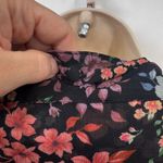 American Eagle AE Studio Floral Print Mini Dress Long‎ Sleeve Tie Neck Smocked Waist M Photo 7