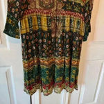 Rain & Rainbow Women’s Multi Ethnic Motifs Printed Bell Sleeves Kurta Size M Blue Size M Photo 6