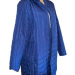 Woman Within  blue quilted zip up lightweight jacket with side pockets! Photo 5