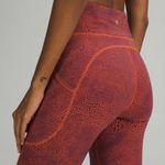 Lululemon Invigorate High Rise Crop 8 23” Crackle Glaze Vintage Orange Larkspur Photo 2