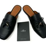 Coach black leather mules, size 8.5, EU39 Photo 1
