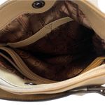 Tignanello Beige Multipocket Soft Pebbled Leather Shoulder Crossbody Bag Tan Photo 5