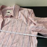 Universal Threads ✨ Universal Thread Women’s Pink Striped Button Down Shirt Relaxed Fit Small Photo 8