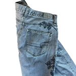 American Eagle Outfitters Jeans with Black Floral Design 2 short Photo 1